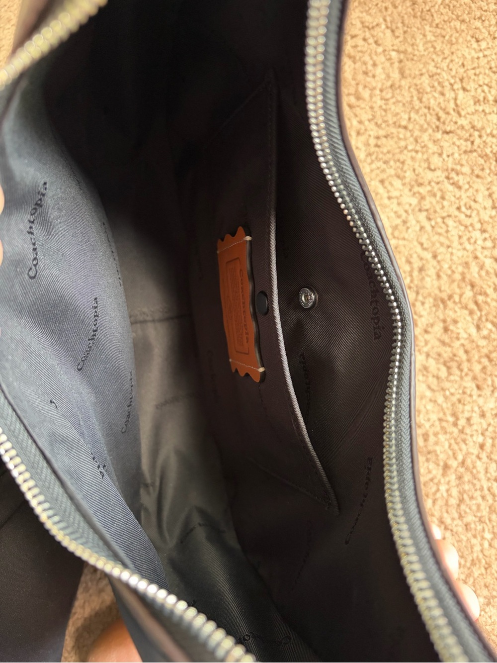 Coach Coachtopia Loved Leather Alter Ego Crescent Shoulder Bag - Picture 7 of 8